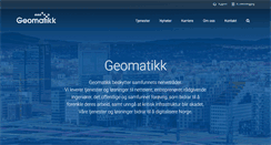 Desktop Screenshot of geomatikk.no
