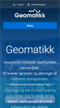 Mobile Screenshot of geomatikk.no