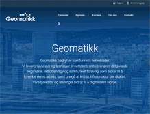 Tablet Screenshot of geomatikk.no